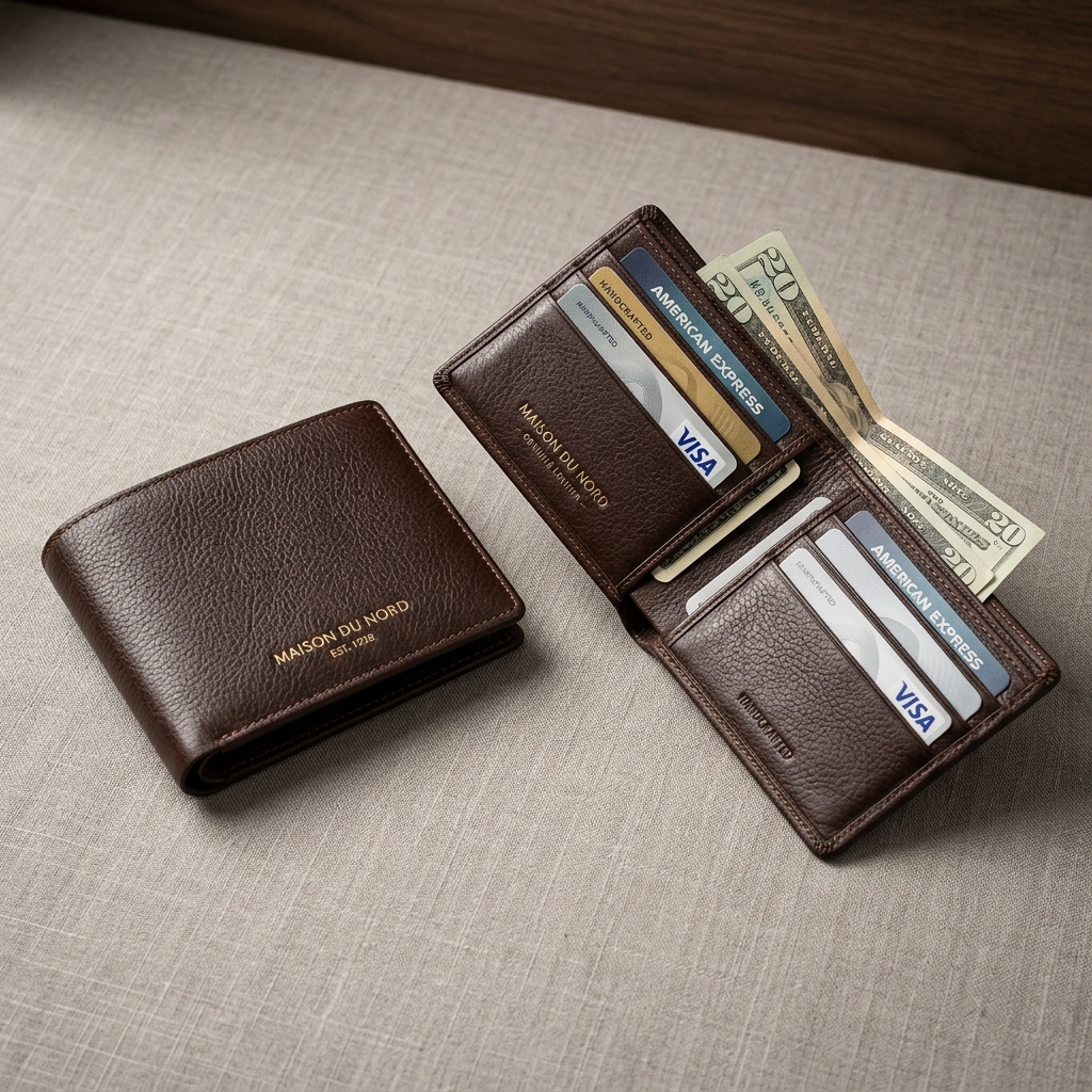 Leather Wallet & Belt Combo